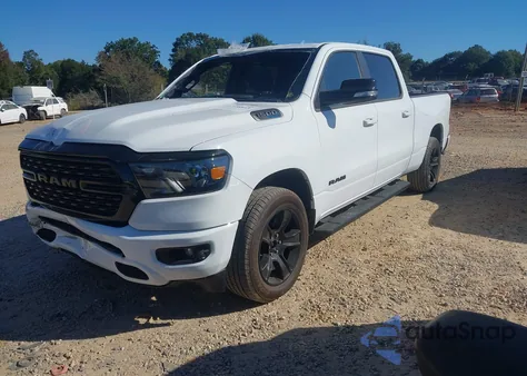 2022 Ram 1500 Big Horn 4X4 6'4 Box из США, поврежденный, VIN 1C6SRFMT7NN477211